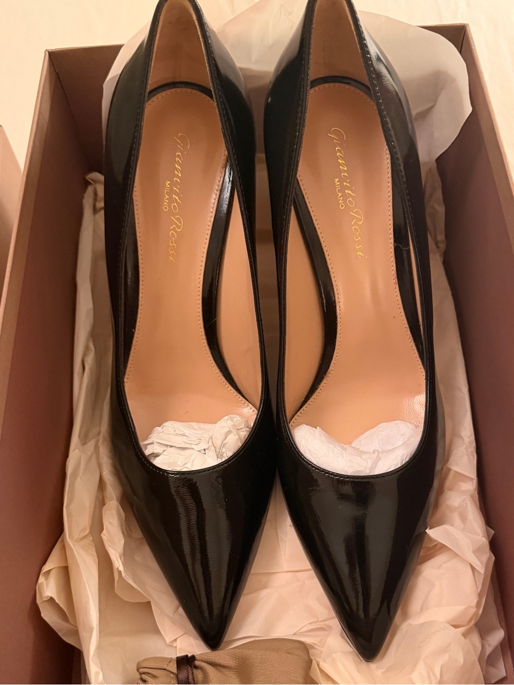 Gianvito Rossi - Gianvito 85 Pumps – Black Glossy Nappa Leather - EU 37.5/ US 7